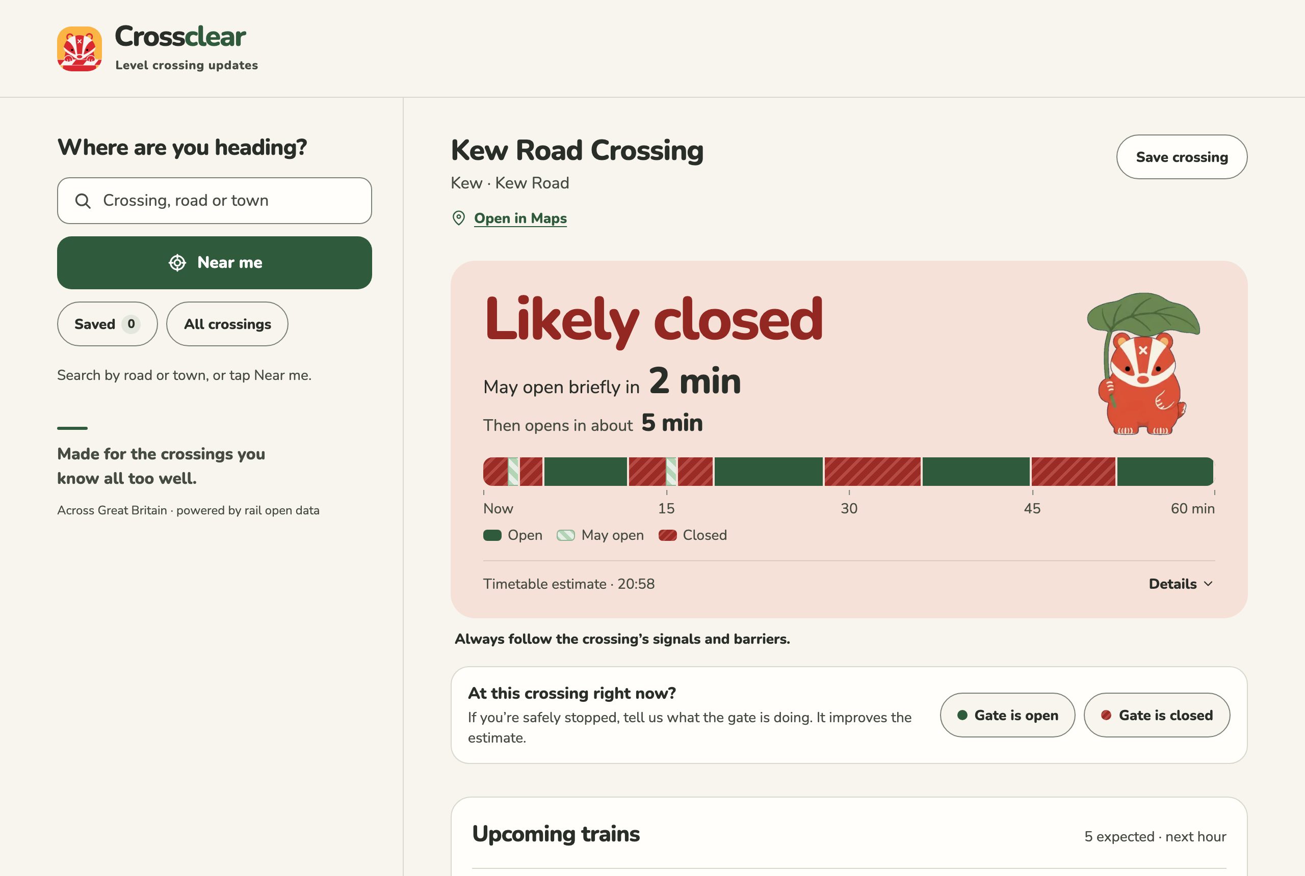 Current version: Likely closed, with a forecast bar.